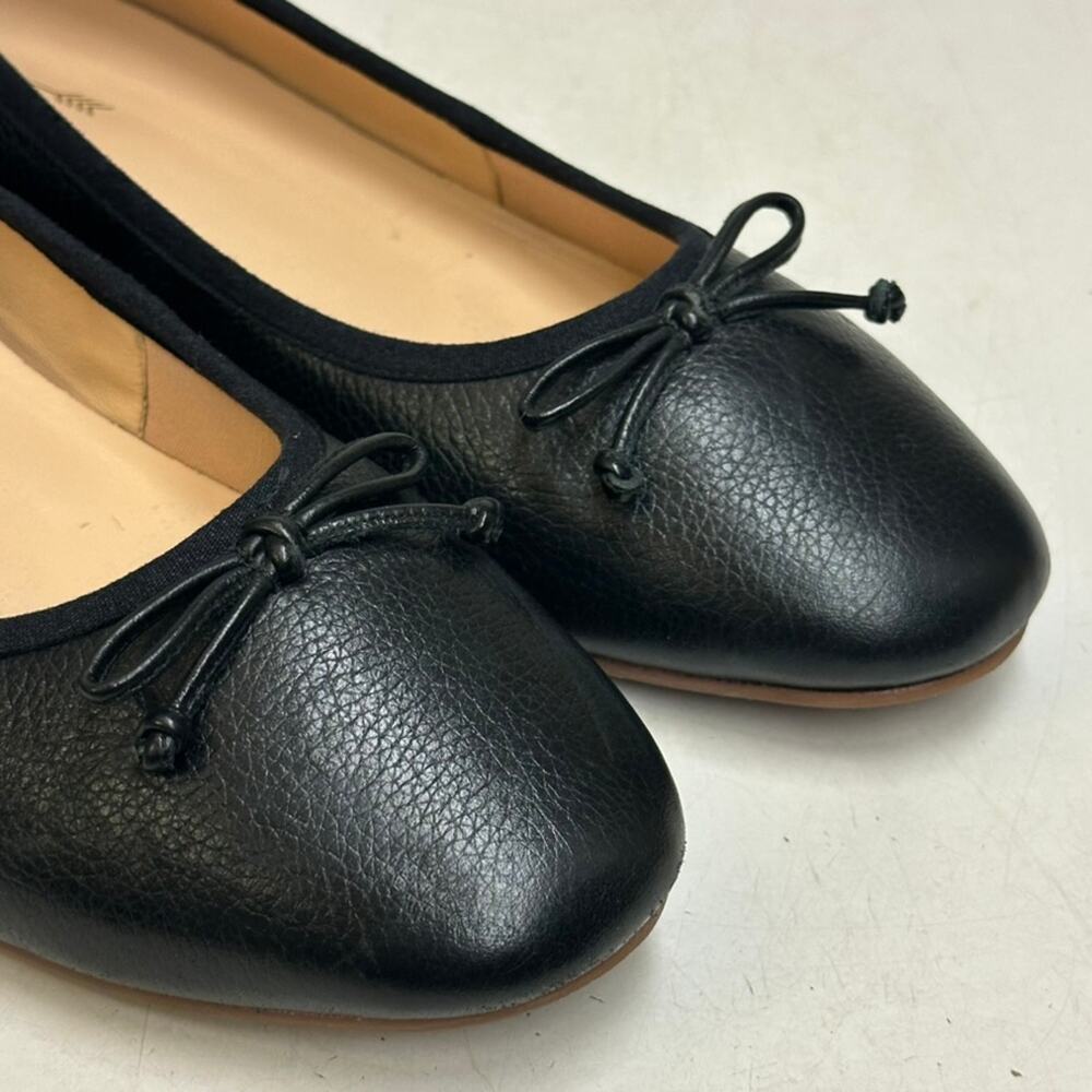VERY GOOD Frankie4 Trinity Black Tumbled Leather Women's Dress Flat Ballet 10 - Picture 7 of 11